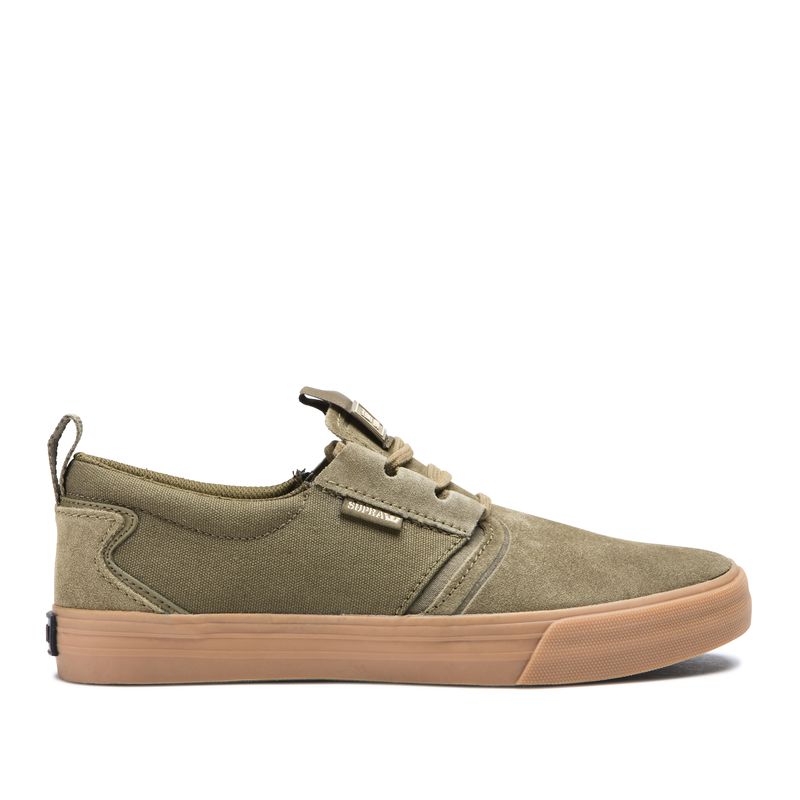 Supra Flow Skaterschuhe Damen - Olivgrün VOX74394